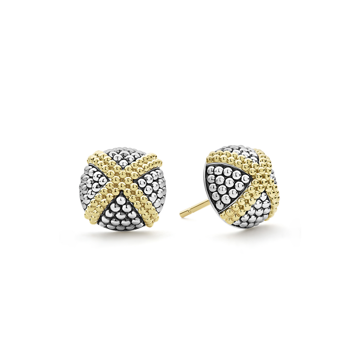 LAGOS Signature Caviar TwoTone X Stud Earrings Fink's
