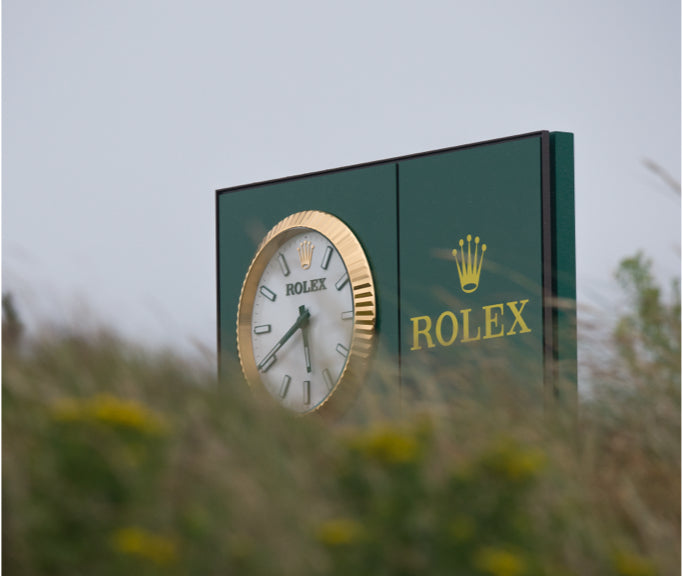 Rolex Advertisement at a Golf Tournament