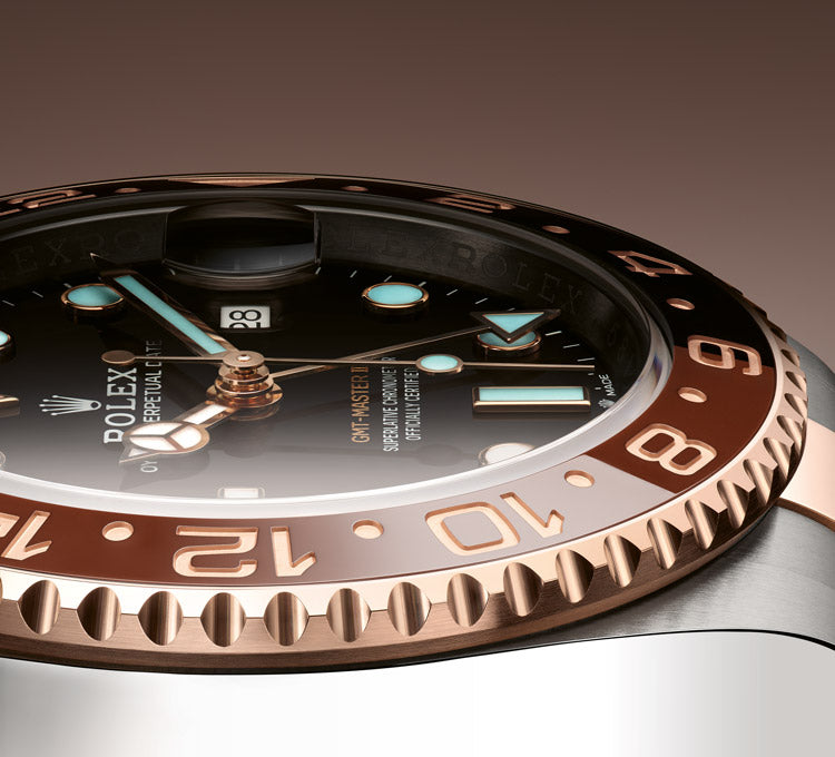Rolex Oyster Perpetual GMT-Master II Ceramic Bezel Side Detail at Fink's Jewelers