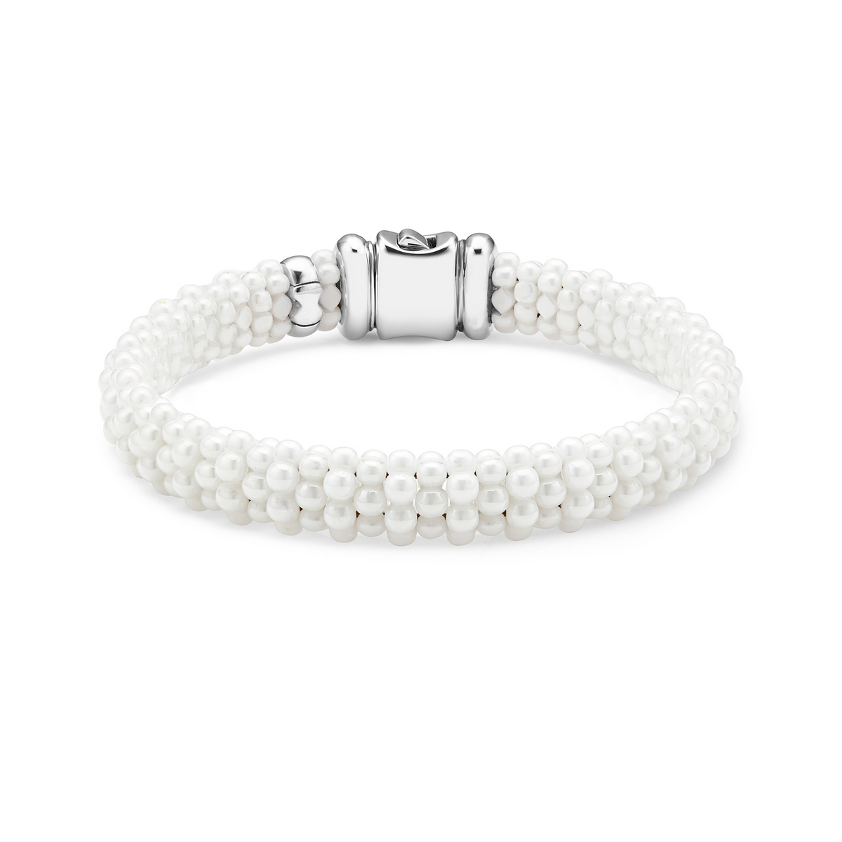 LAGOS White Caviar Ceramic Beaded Bracelet
