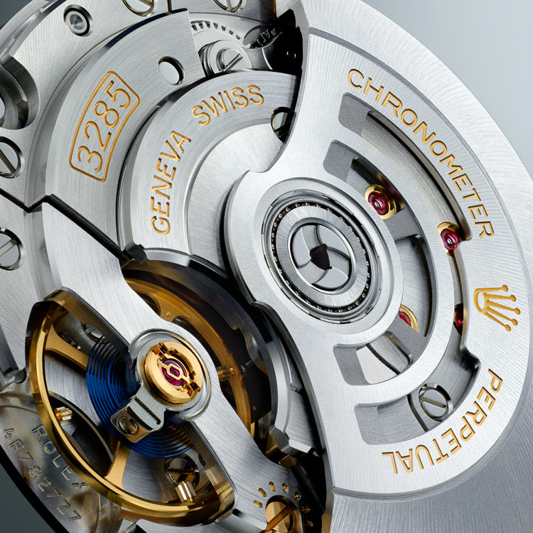 Rolex Oyster Perpetual GMT-Master II Self-Winding Mechanical Movement Detail at Fink's Jewelers