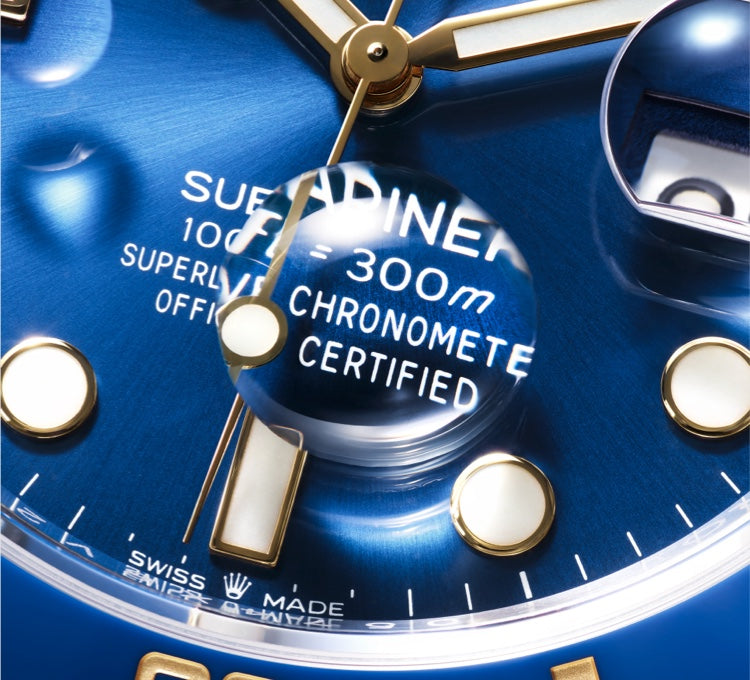 Superlative Chronometer on Dial on Rolex Submariner