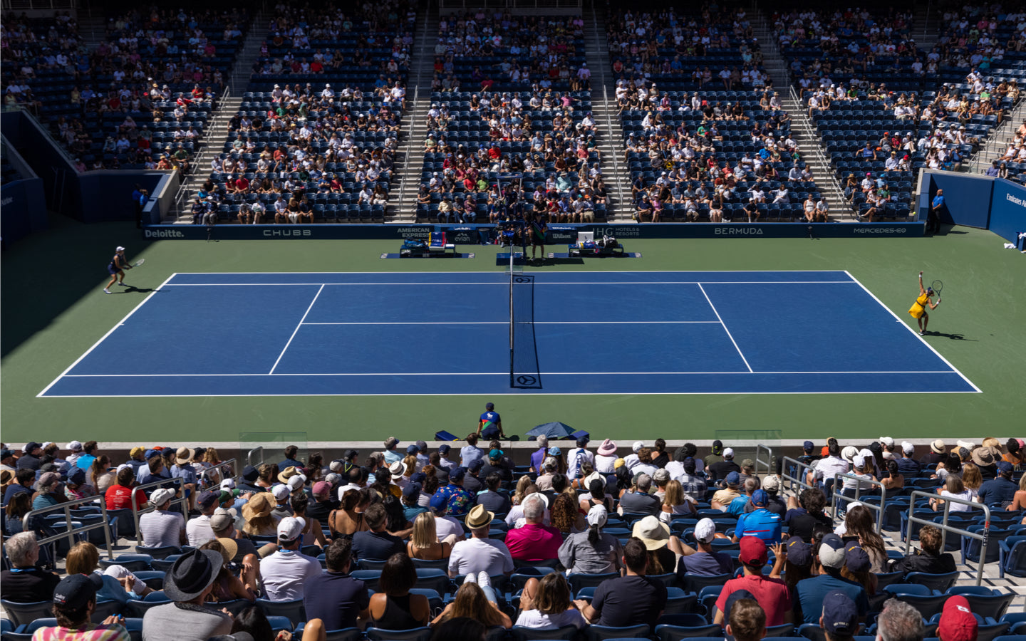 A Tennis Match During the US Open