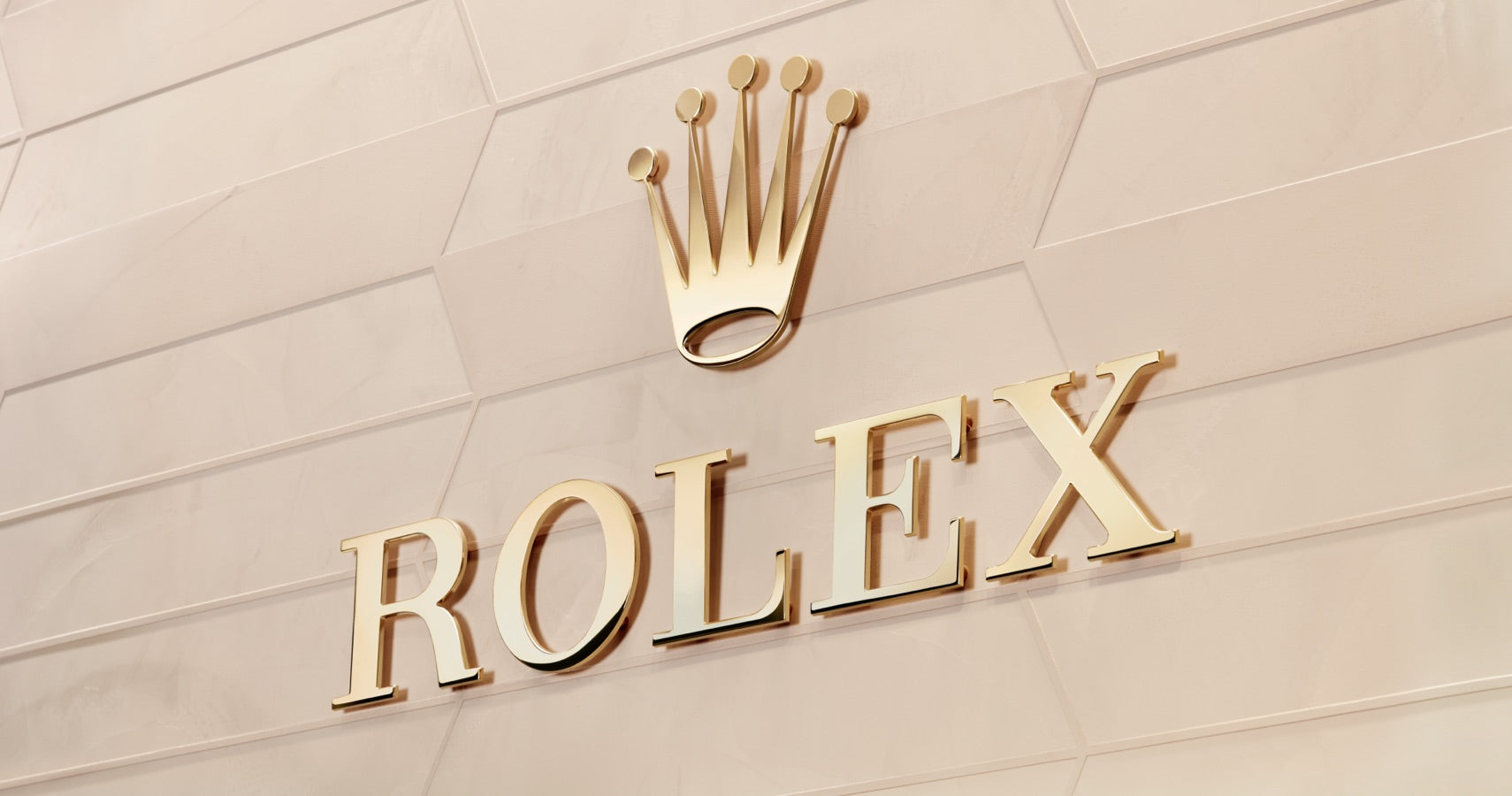 Rolex Gold Logo with Crown at Fink's Jewelers