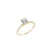Fink's Exclusive 14K Yellow Gold Round Diamond Pave Shank Engagement Ring in .51ct