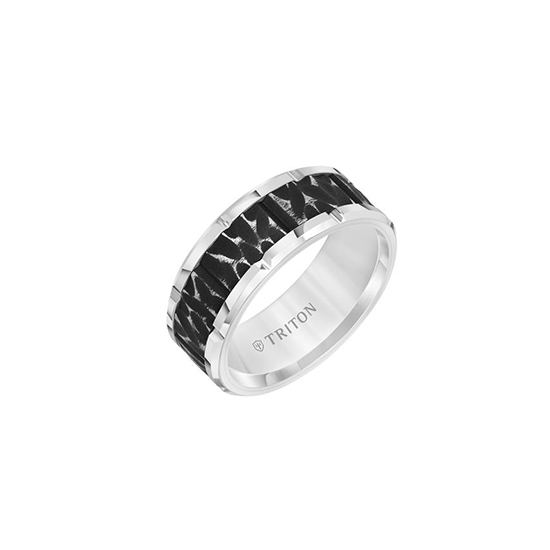 Textured Tungsten Triton Men's Wedding Band Fink's