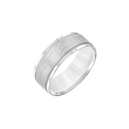 Milgrain Edge Wire Center Men's Wedding Band Fink's