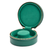 WOLF Sophia Round Zip Case in Forest Green