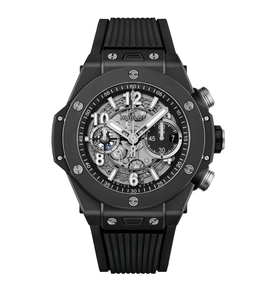 時計 Hublot Big Bang e Black Magic Hublot Big Bang E Gen3 Black Magic 44mm Mens Watch Black 450.CI
