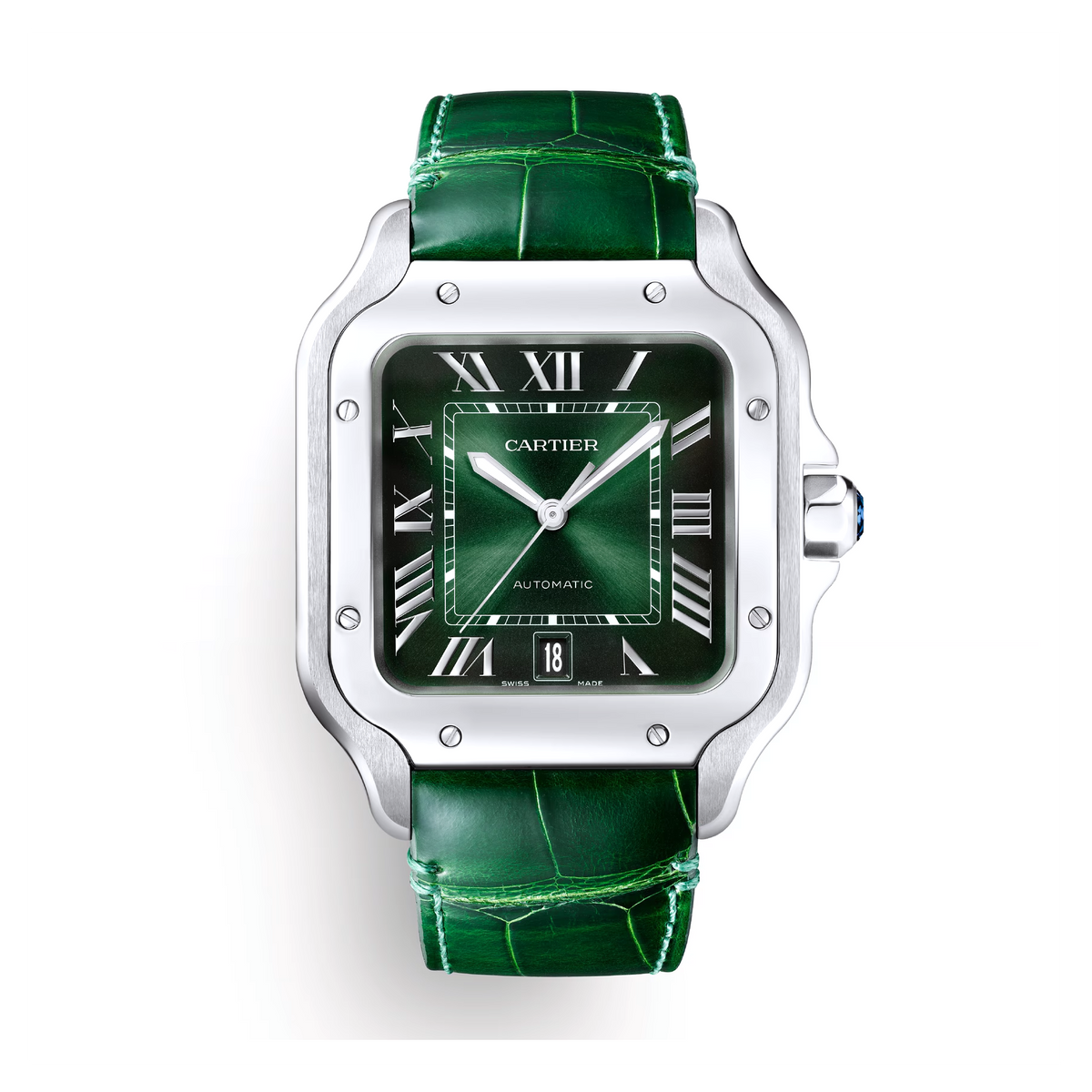 時計 must de Cartier 2 SM SV roma Cartier Santos-Dumont 44mm Men's Watch WSSA0022