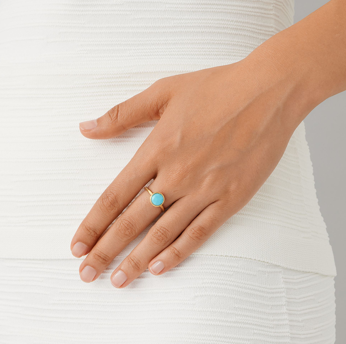 Marco Bicego Jaipur Gold Turquoise Stackable Ring | Fink's