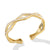 Zig Zag Stax Cuff Bracelet in 18K Yellow Gold with Diamonds, 13mm
