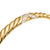 Sculpted Cable X Center Station Cuff in 18K Yellow Gold with Diamonds, 6mm