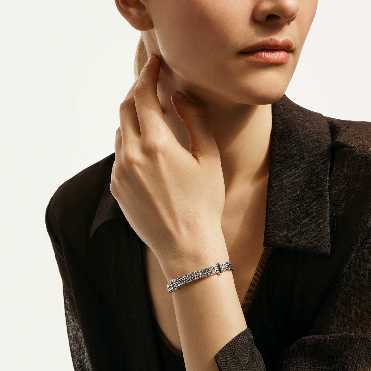 アクセサリー jb JH Essential Link Bracelet, Sterling Silver, 2MM – John Hardy