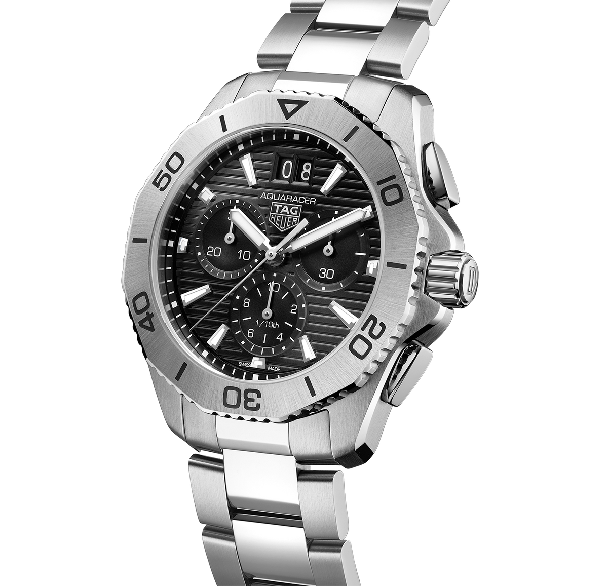 TAG Heuer Aquaracer 200 Date Watch with a Black Dial | Fink's