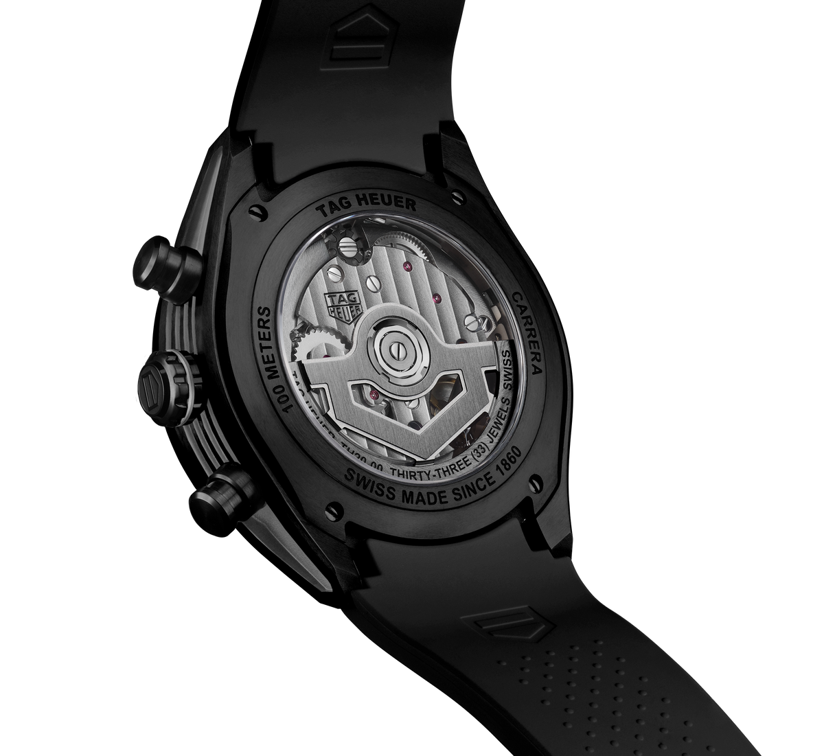 TAG Heuer Chronograph Extreme Sport Watch Black Strap Fink's