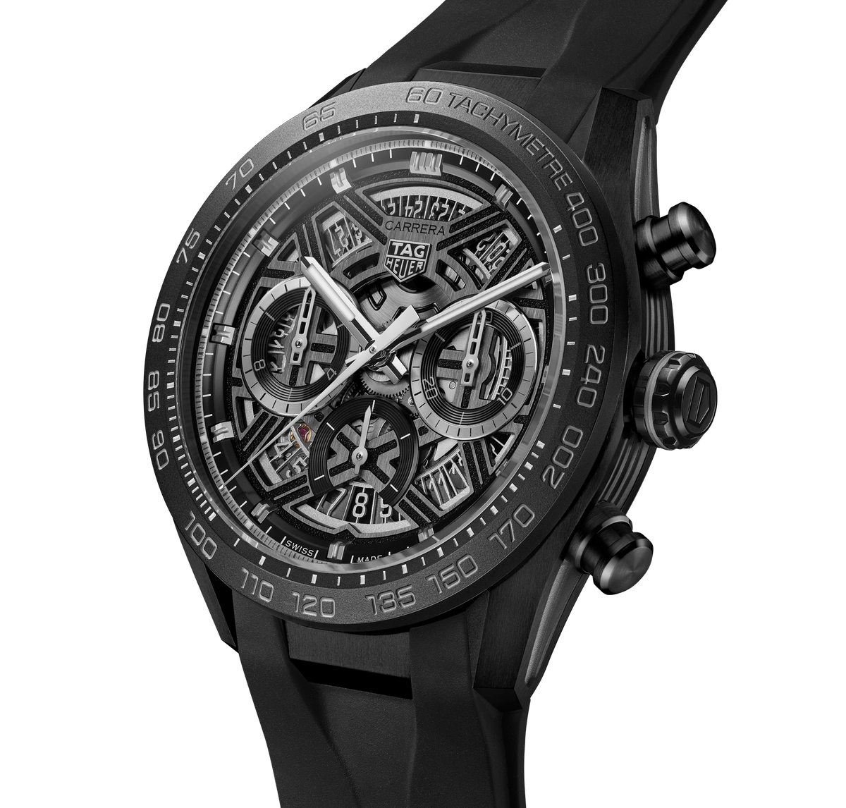 TAG Heuer Chronograph Extreme Sport Watch Black Strap Fink's