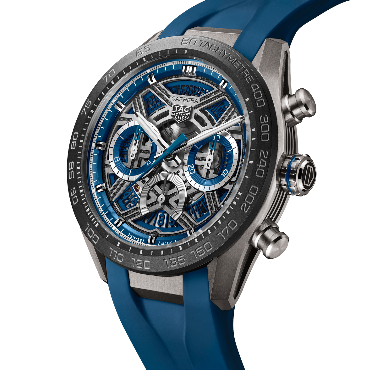 TAG Heuer Carrera 【freedom.k】 TAG Heuer Chronograph Extreme Sport Watch Blue Strap | Fink's
