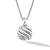 Sculpted Cable Square Locket in Sterling Silver, 22.5mm