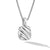Sculpted Cable Square Locket in Sterling Silver, 22.5mm