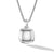 Sculpted Cable Square Locket in Sterling Silver, 22.5mm