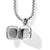 Sculpted Cable Square Locket in Sterling Silver, 22.5mm
