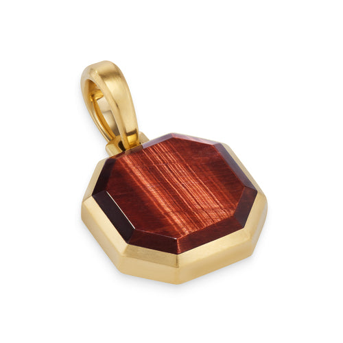 David Yurman Faceted Stone Amulet in 18K Yellow Gold with