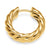 Sculpted Cable Hoop Earrings in 18K Yellow Gold, 18.6mm