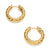 Sculpted Cable Hoop Earrings in 18K Yellow Gold, 18.6mm