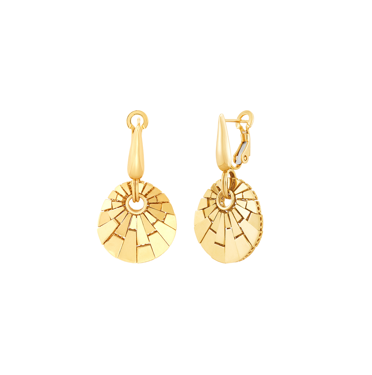 Earrings Gold Prop/Curve - FINK