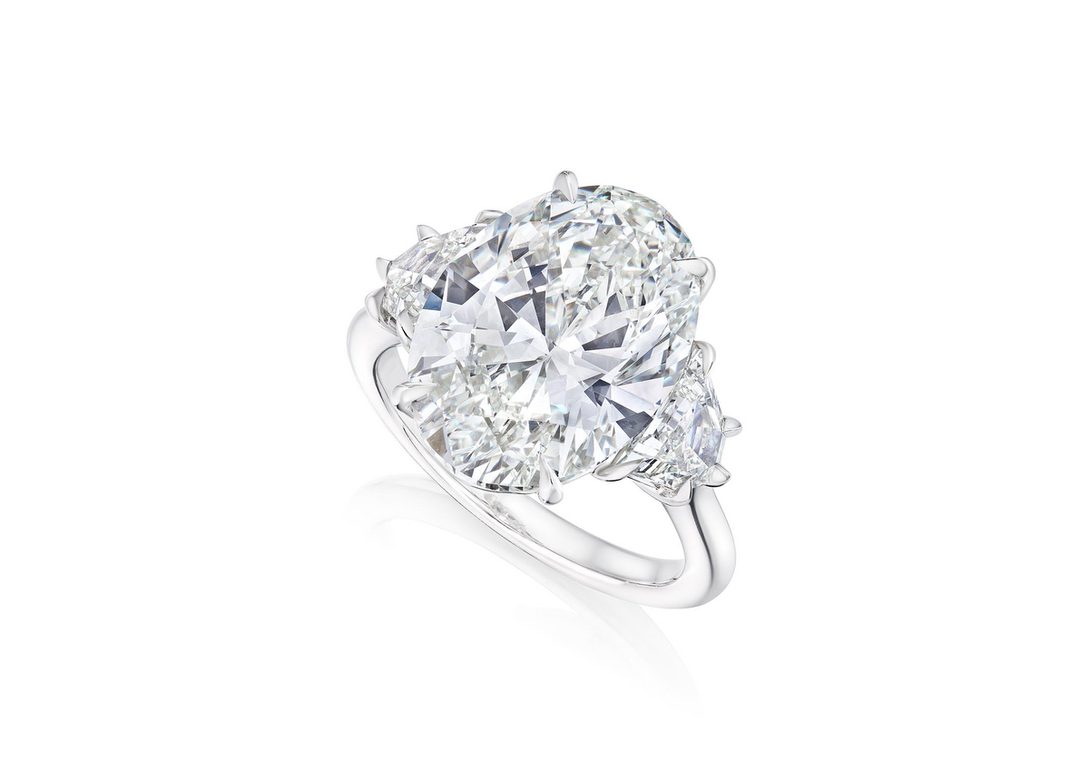 Platinum Oval Diamond Engagement Ring Fink's Jewelers