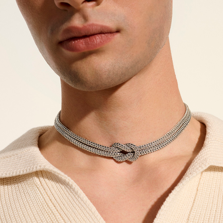 John Hardy Sterling Silver Double Chain Necklace | Fink's