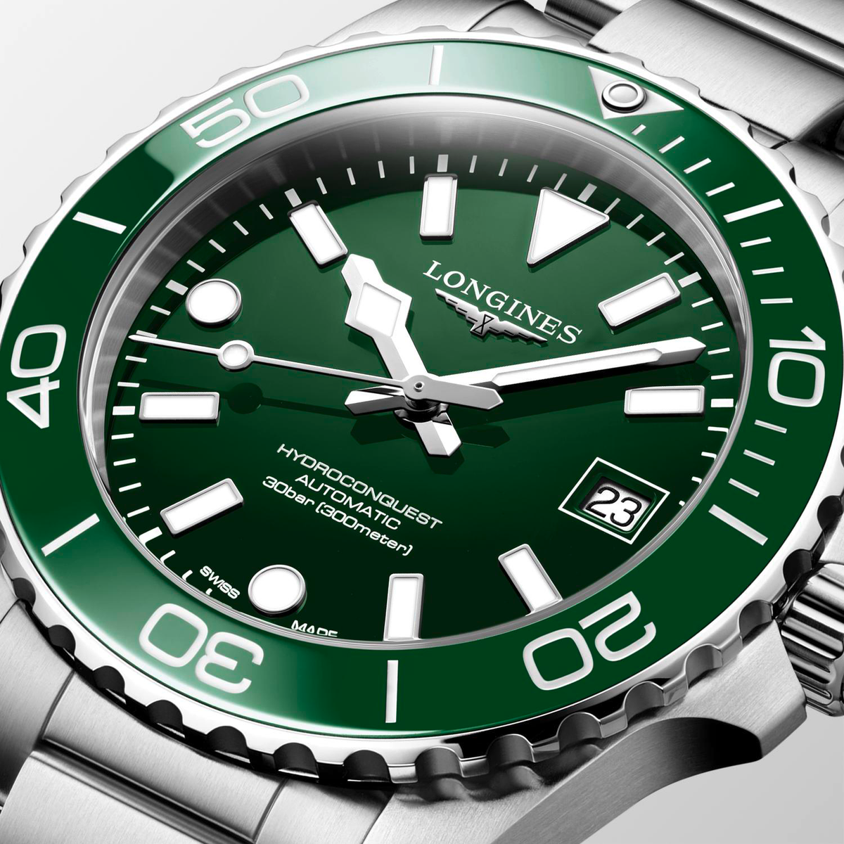 lvrkville　　　　　　 【中古】AQUAQUEST 4×3 カーキ Hydroconquest 39mm Watch with Green Dial | Longines | Fink's