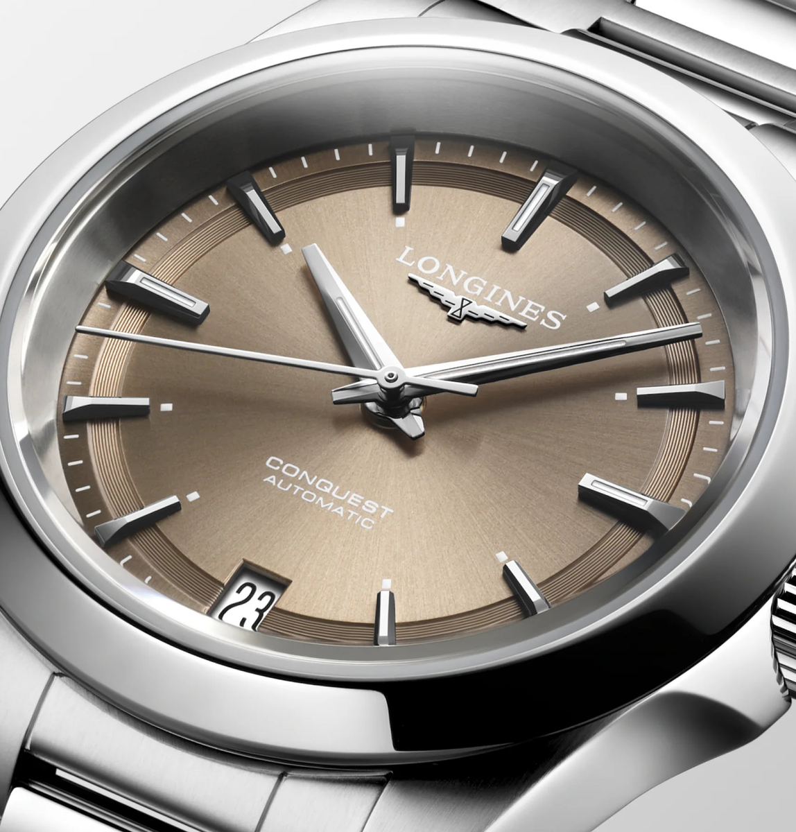 Conquest 34mm Watch with Bronze Dial | Longines | Fink's