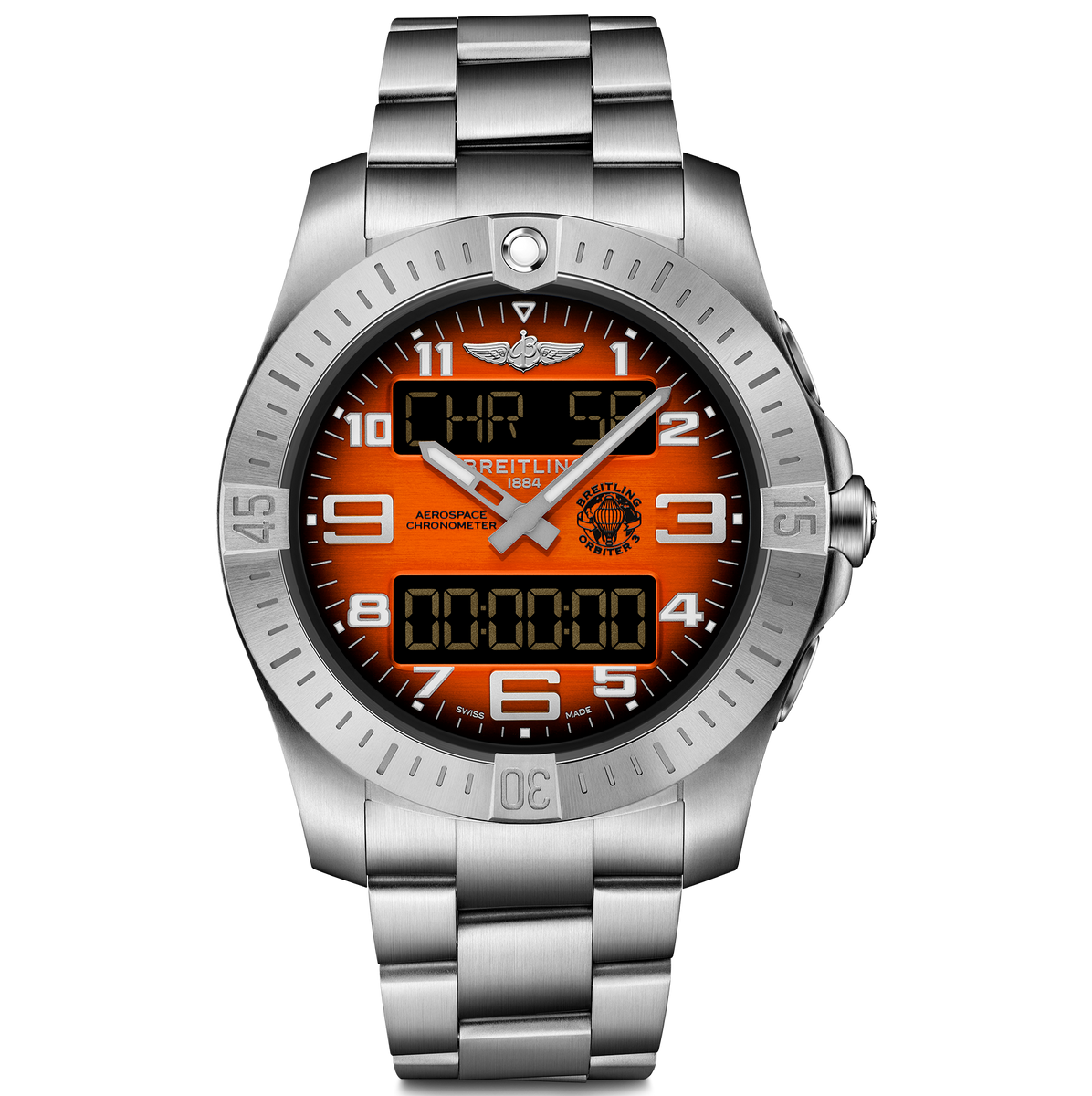 Breitling Aerospace B70 Orbiter Watch Orange Dial Fink's