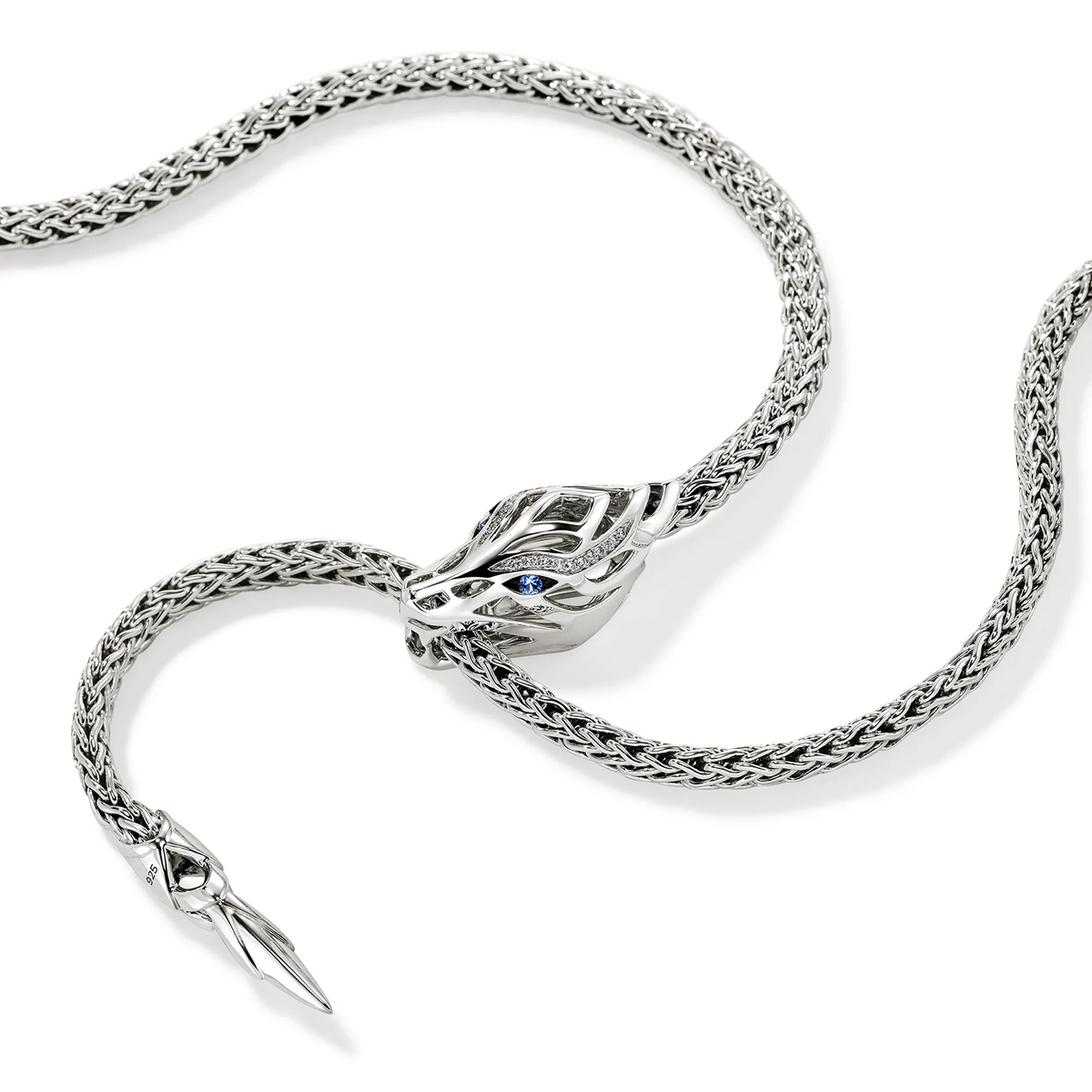 NEU John Hardy Klassische Kette Gehämmert Sterlingsilber Birne