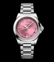 Longines Conquest 34mm Watch with Pink Dial