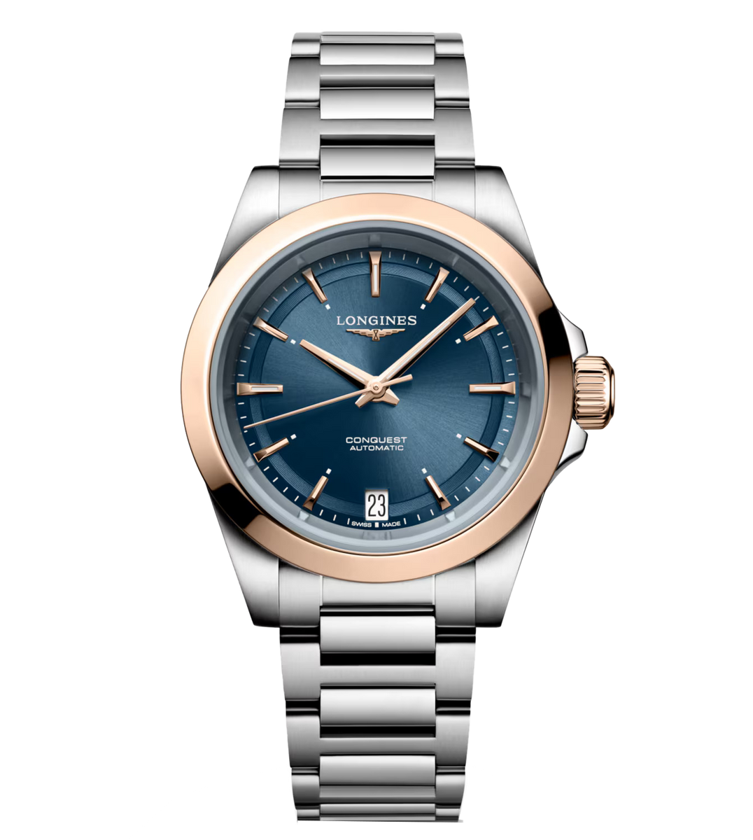 Longines Conquest 34mm Watch with Purple Dial | Fink's