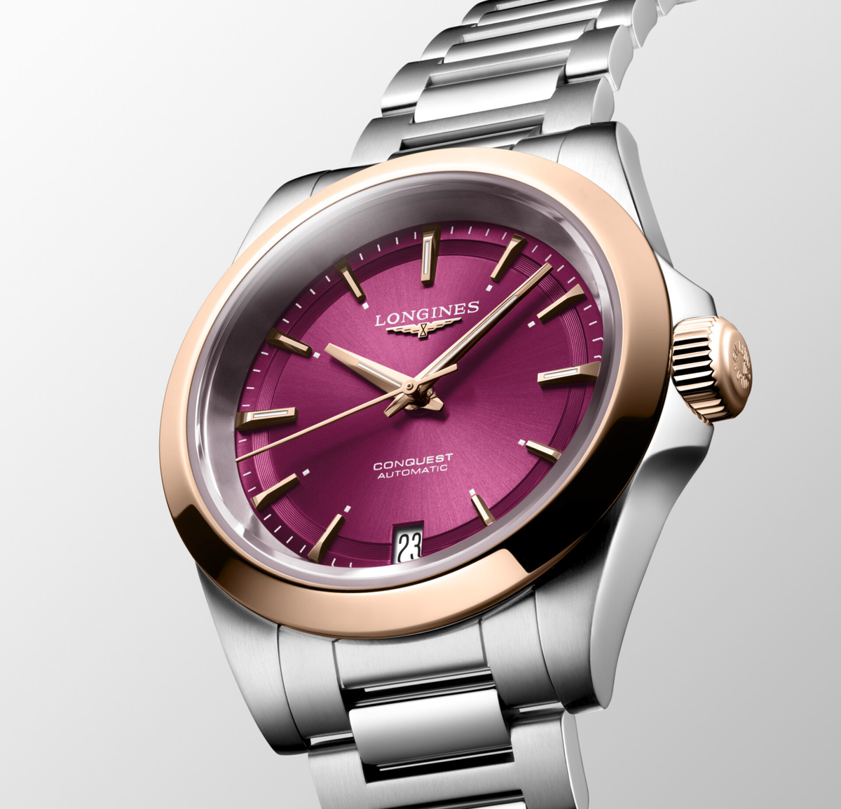 Longines Conquest 34mm Watch with Purple Dial | Fink's