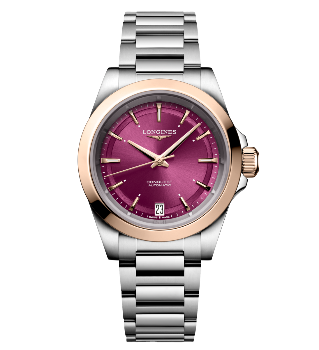 Longines Conquest 34mm Watch with Purple Dial | Fink's