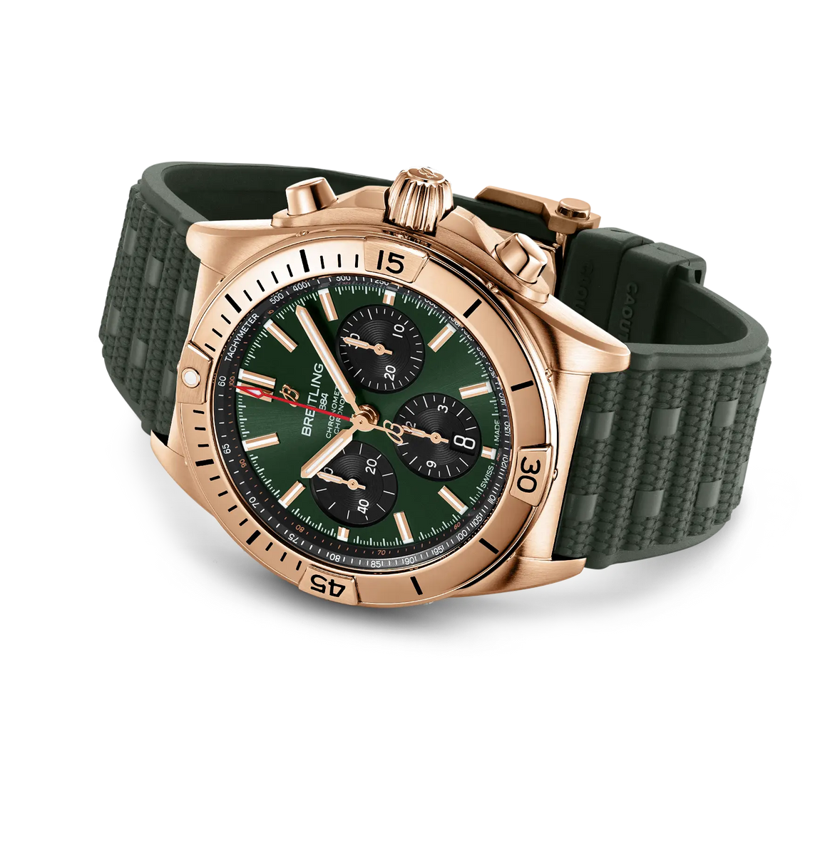 Breitling Chronomat 42 Watch Dark Green Dial | Fink's