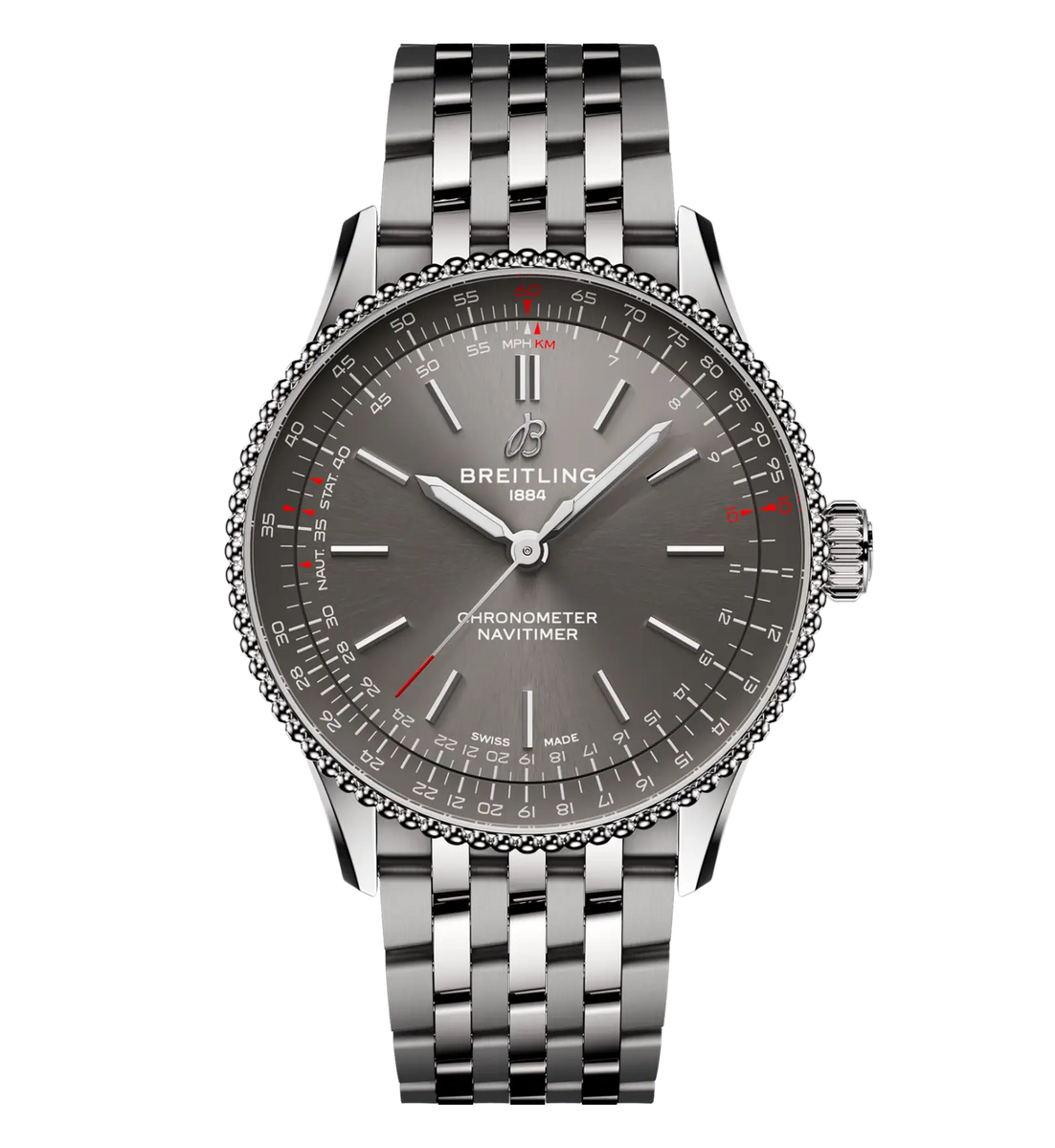 BREITLING NAVITIMER メンズ 腕時計 Breitling Navitimer 36 Watch Stainless Steel Bracelet | Fink's
