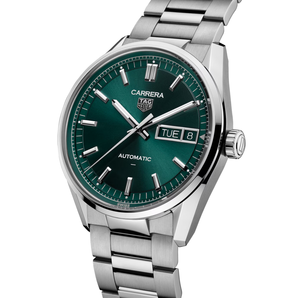 TAG Heuer Carrera Day-Date Watch Stainless Steel | Fink's