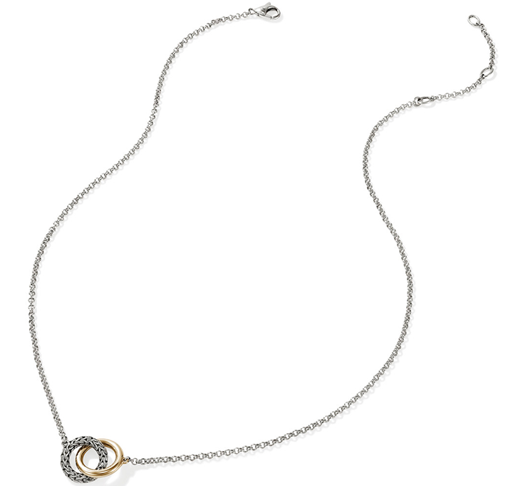 John Hardy Mixed Metals Interlocking Necklace | Fink's John Hardy Mixed Metals Interlocking Necklace | Fink's
