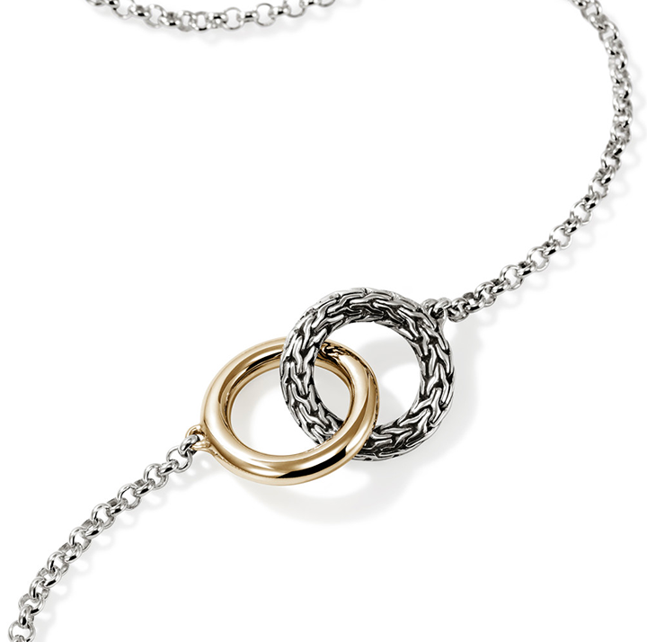John Hardy Mixed Metals Interlocking Necklace | Fink's
