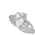 Cable Wrap Ring in Sterling Silver with Crystal and Diamonds