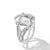 Cable Wrap Ring in Sterling Silver with Crystal and Diamonds
