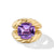 Marbella Ring in 18K Yellow Gold with Amethyst, 20mm