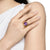 Marbella Ring in 18K Yellow Gold with Amethyst, 20mm