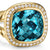 Albion Ring in 18K Yellow Gold with Hampton Blue Topaz and Diamonds, 11mm, Size 7